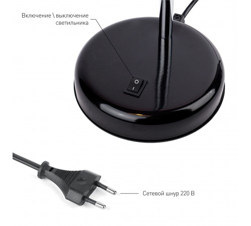 Настольная лампа офисная Эра Б0047201 N116