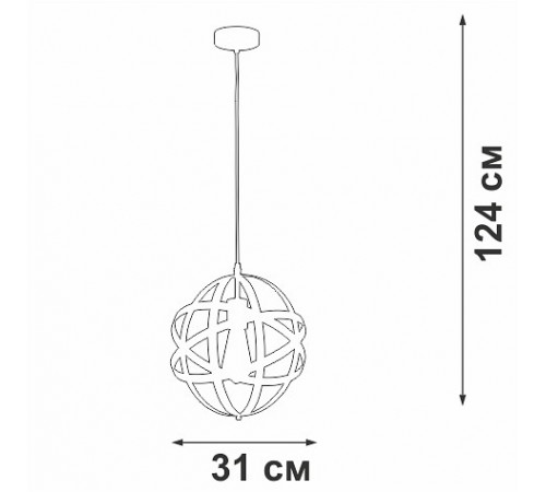 Подвесной светильник Vitaluce V3798-1/1S V3798