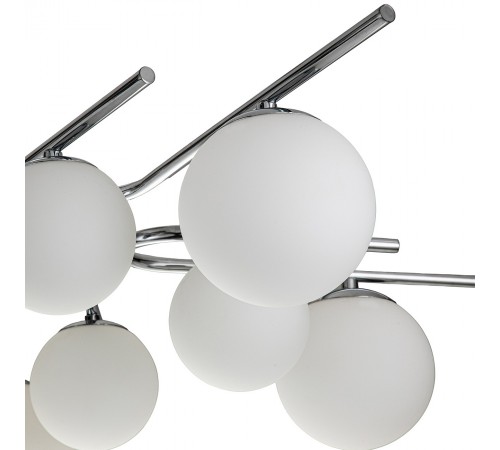 Люстра на штанге Escada 642/10P Silver Sphere