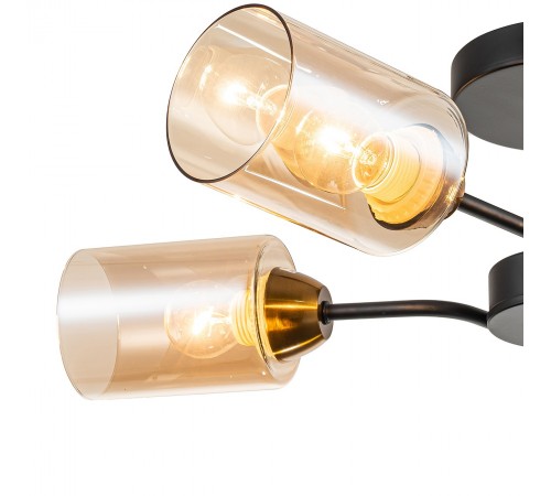 Люстра на штанге Escada 1131/4P Black/Gold Vertigo