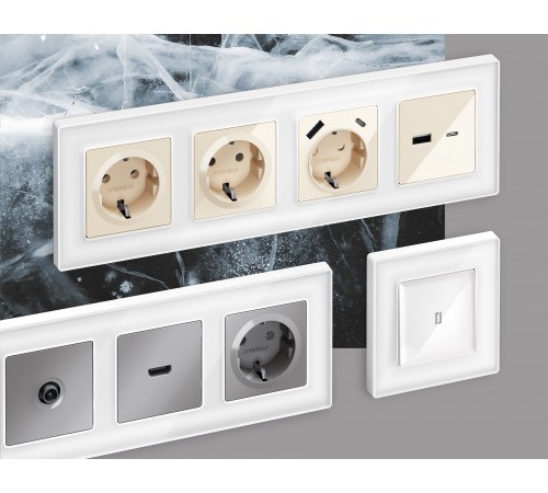 Рамка на 4 поста Ambrella Volt AF580104 Arctic