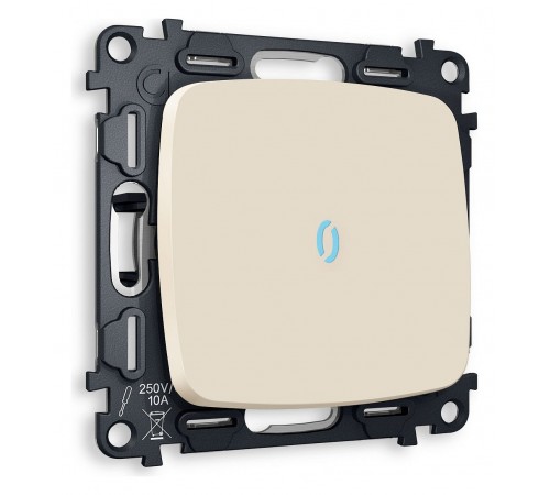 Выключатель проходной одноклавишный с подсветкой без рамки Ambrella Volt MO322040 Quant