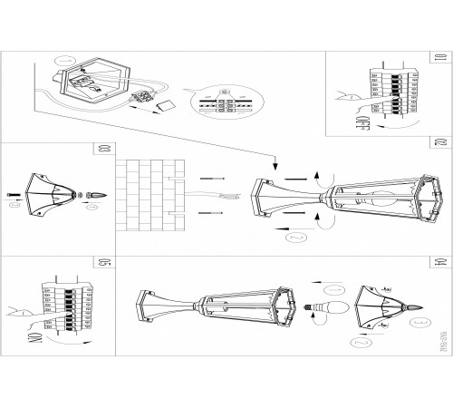 Наземный низкий светильник Eglo 93462 Navedo