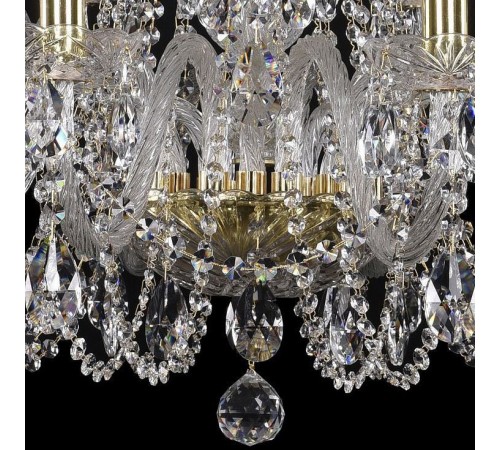 Подвесная люстра Bohemia Ivele Crystal 1402/10+5/300/G 1402