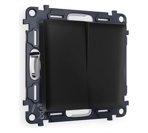 Выключатель проходной двухклавишный Ambrella Volt MA803020 Quant