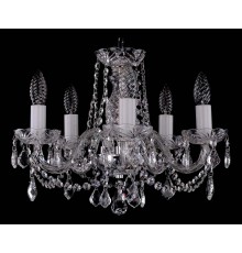 Подвесная люстра Bohemia Ivele Crystal 1402/5/141/Ni/Leafs 1402