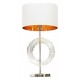 Настольная лампа декоративная LUMINA DECO LDT 5531 CHR+WT Fabi