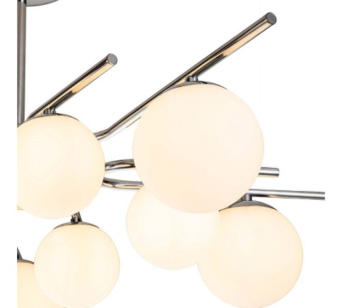 Люстра на штанге Escada 642/10P Silver Sphere