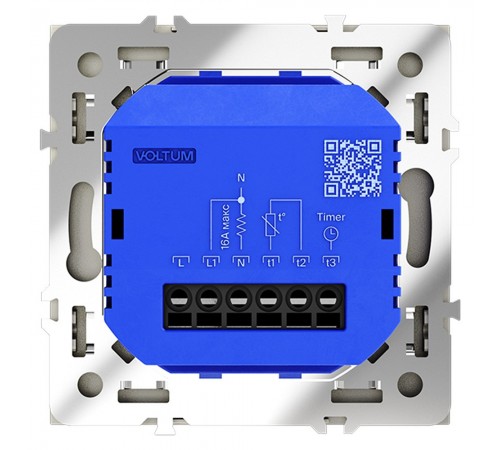Терморегулятор электромеханический для теплого пола без рамки Voltum VLS070104 S70