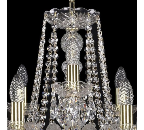 Подвесная люстра Bohemia Ivele Crystal 1402/10+5/300/G 1402