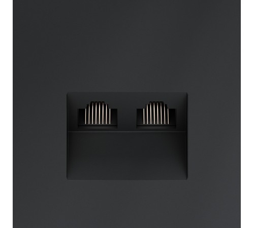 Розетка двойная Ethernet RJ-45 без рамки Voltum VLS060207 S70