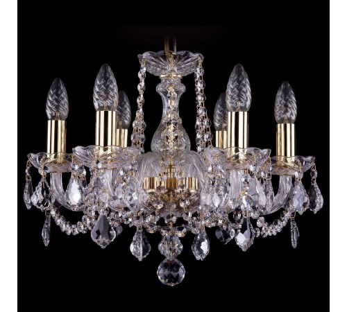 Подвесная люстра Bohemia Ivele Crystal 1402/6/141/G/Leafs 1402