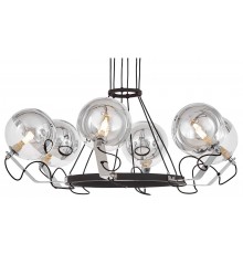 Подвесная люстра LUMINA DECO LDP 9110-6 BK+CHR MARSEO