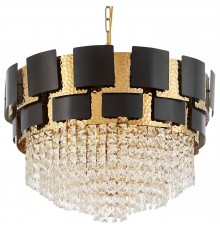 Подвесная люстра LUMINA DECO LDP 7045-600 BK+GD MOLINA