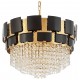 Подвесная люстра LUMINA DECO LDP 7045-600 BK+GD MOLINA
