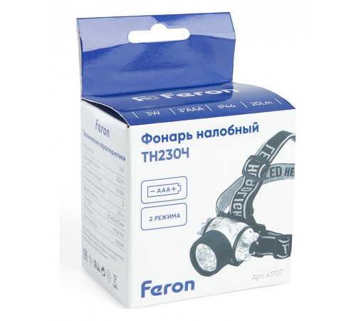 Фонарь налобный Feron 41708 TH2304