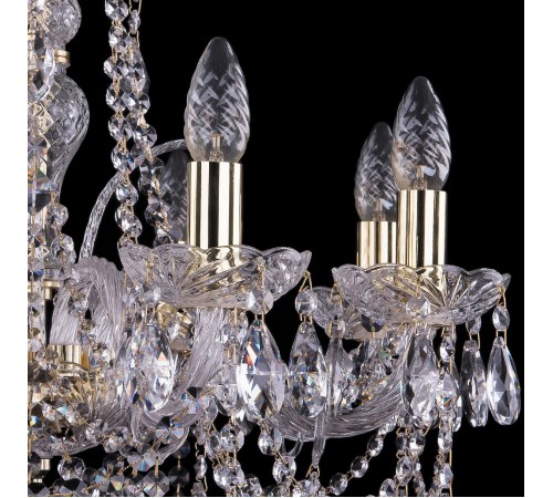 Подвесная люстра Bohemia Ivele Crystal 1411/8/195/G 1411