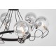 Подвесная люстра LUMINA DECO LDP 9110-6 BK+CHR MARSEO