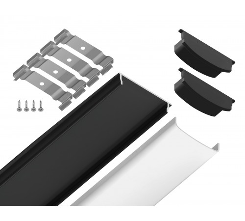 Профиль накладной гибкий Ambrella Light GP1600BK GP