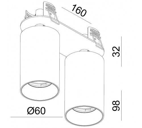Спот Italline DANNY FR2 white-4241 DANNI