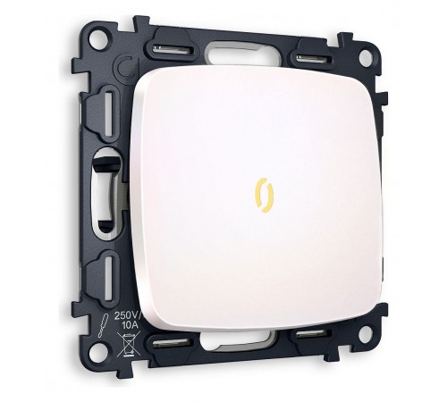 Выключатель одноклавишный с подсветкой без рамки Ambrella Volt MO202010 Quant