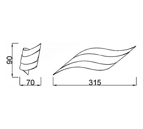 Накладной светильник Mantra C0089 Tahiti