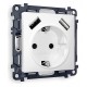 Розетка с заземлением и со шторкой и 2хUSB type A, без рамки Ambrella Volt MA109010 Quant