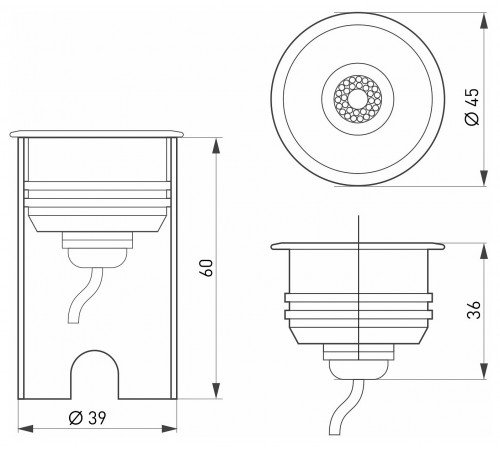Встраиваемый светильник Arlight 028056 Aqua