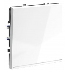 Выключатель проходной одноклавишный с подсветкой без рамки Voltum VLS010401 S70