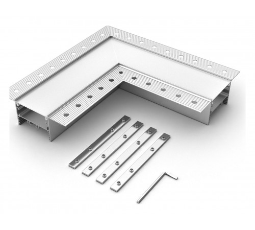 Соединитель угловой L-образный накладной Arlight 030106 S-LUX