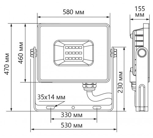 Настенно-потолочный прожектор Feron 41156 LL-927