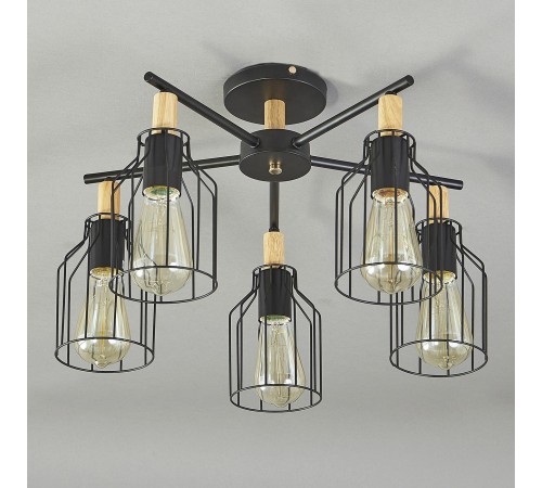 Люстра на штанге Escada 469/5PL Black Texas