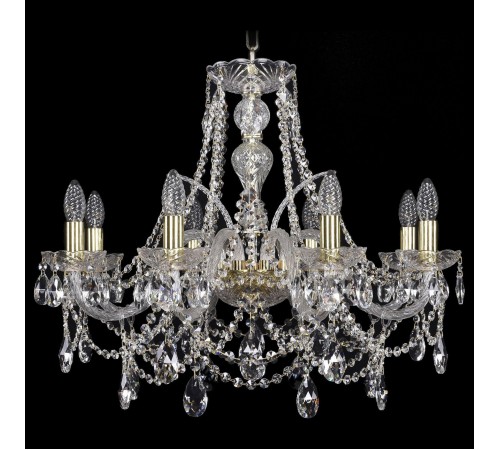 Подвесная люстра Bohemia Ivele Crystal 1411/8/240/G 1411