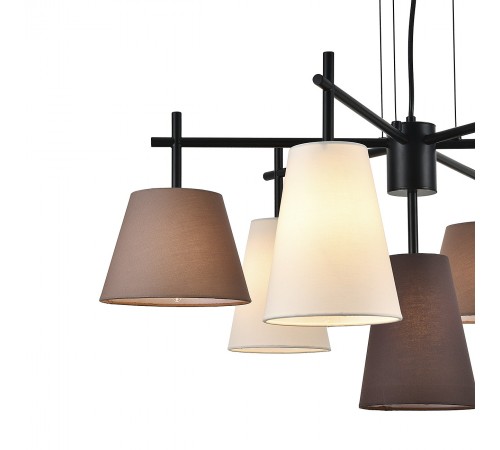 Подвесная люстра Indigo 13032/7P Black Abbinare