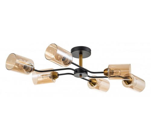 Люстра на штанге Escada 1131/6P Black/Gold Vertigo