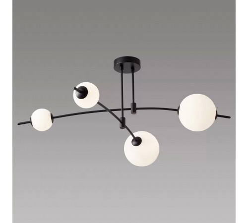 Люстра на штанге iLedex 6827-4 BK+WH Epical