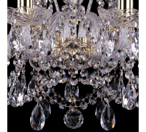 Подвесная люстра Bohemia Ivele Crystal 1411/8/195/G 1411