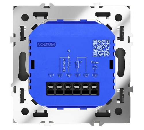 Терморегулятор электромеханический для теплого пола без рамки Voltum VLS070108 S70