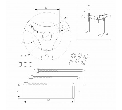 Наземный высокий светильник Arlight 029986 Stem
