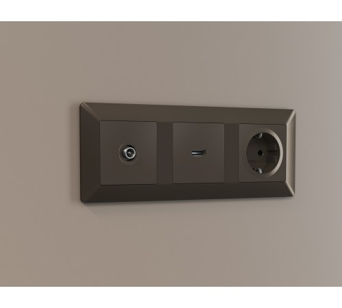 Рамка на 3 поста Ambrella Volt AF110633 Line