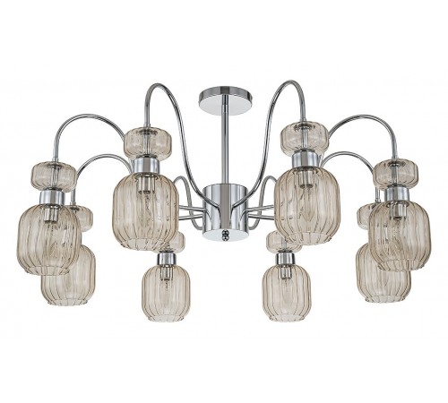 Люстра на штанге Escada 1141/8PL Chrome/Beige Gloss