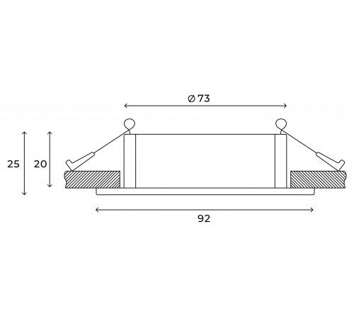 Встраиваемый светильник Hesby Lighting HSBL_0176 Breeze