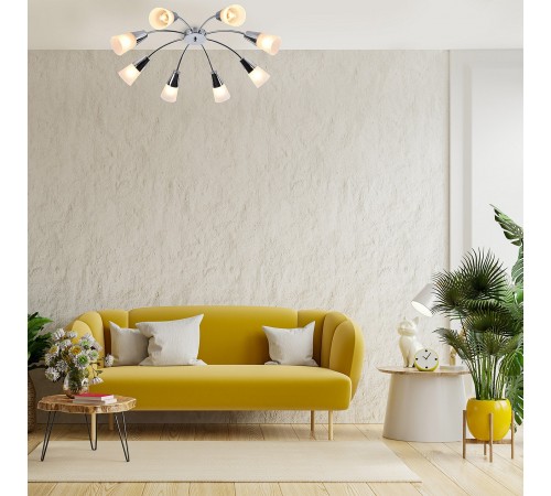 Потолочная люстра Escada 1100/8P Chrome Aquilegia