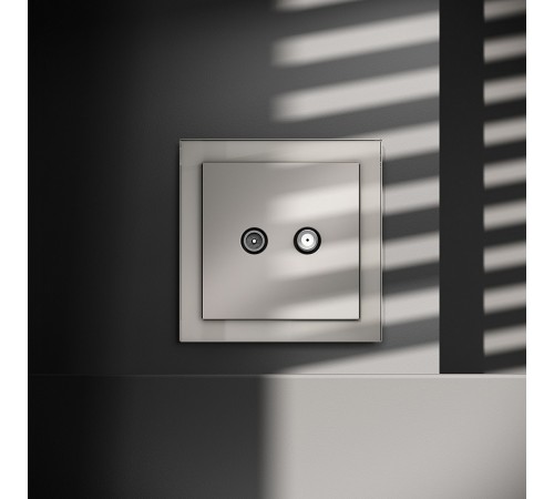 ТВ-розетка и SAT-розетка оконечная без рамки Voltum VLS060403 S70
