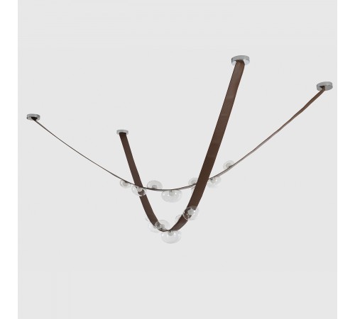 Светильник подвесной Crystal Lux BOSQUE SP7 L3000 BROWN/TRANSPARENT