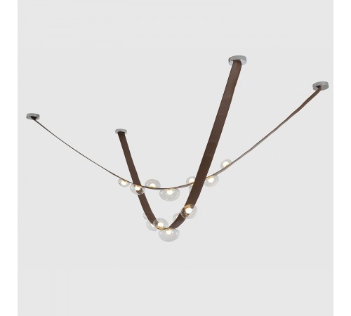 Светильник подвесной Crystal Lux BOSQUE SP7 L3000 BROWN/TRANSPARENT