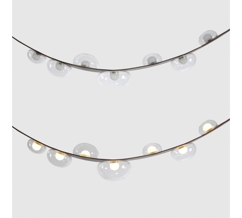 Светильник подвесной Crystal Lux BOSQUE SP7 L3000 BROWN/TRANSPARENT