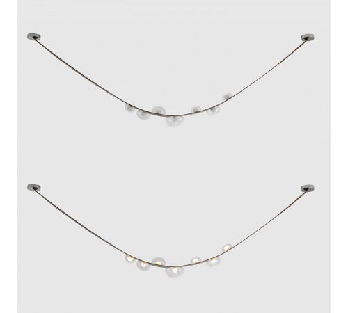 Светильник подвесной Crystal Lux BOSQUE SP7 L3000 BROWN/TRANSPARENT