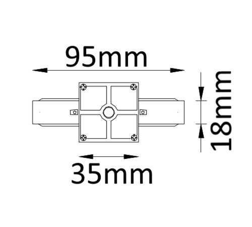 Соединитель линейный (однофазный) Crystal Lux CLT 0.211 01 WH