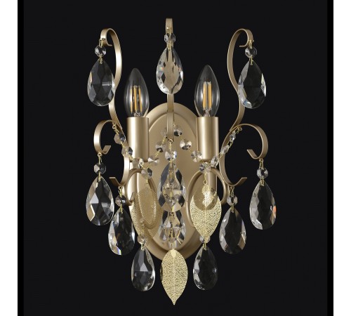 Бра Crystal Lux ESMIRALDA AP2 GOLD
